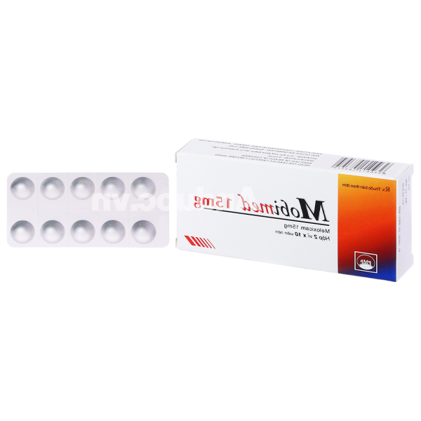 Mobimed 15mg giảm đau, kháng viêm xương khớp (2 vỉ x 10 viên)