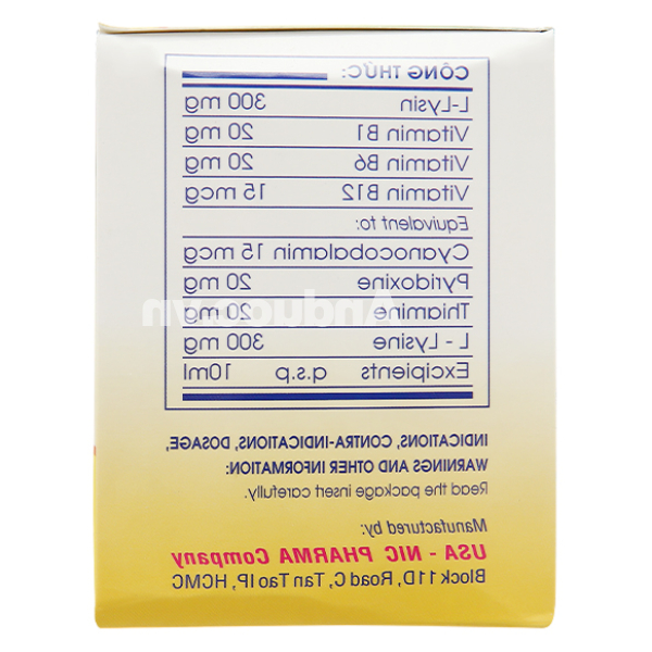 Siro Nic-Vita giúp trẻ ăn ngon, tăng chiều cao, phát triển tốt 20 ống x 10ml
