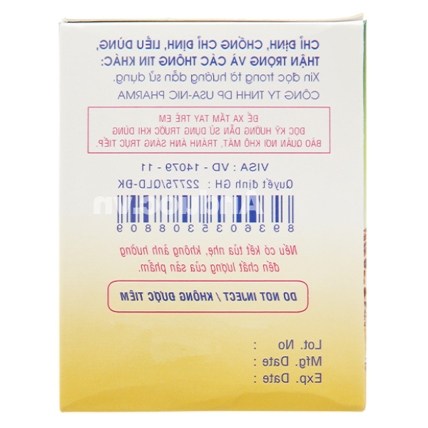 Siro Nic-Vita giúp trẻ ăn ngon, tăng chiều cao, phát triển tốt 20 ống x 10ml