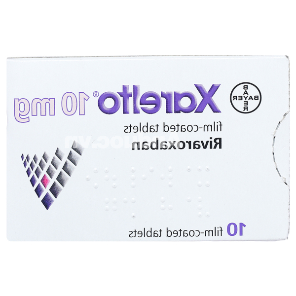 Xarelto 10mg phòng ngừa thuyên tắc huyết khối tĩnh mạch (1 vỉ x 10 viên)