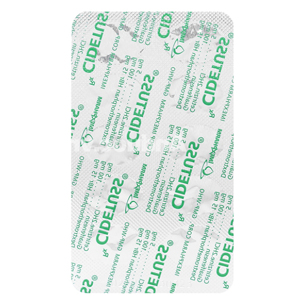 Cidetuss trị ho đàm, ho do kích ứng (10 vỉ x 10 viên)