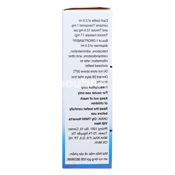 Dung dịch nhỏ mắt DuoTrav làm giảm áp lực nội nhãn chai 2.5ml