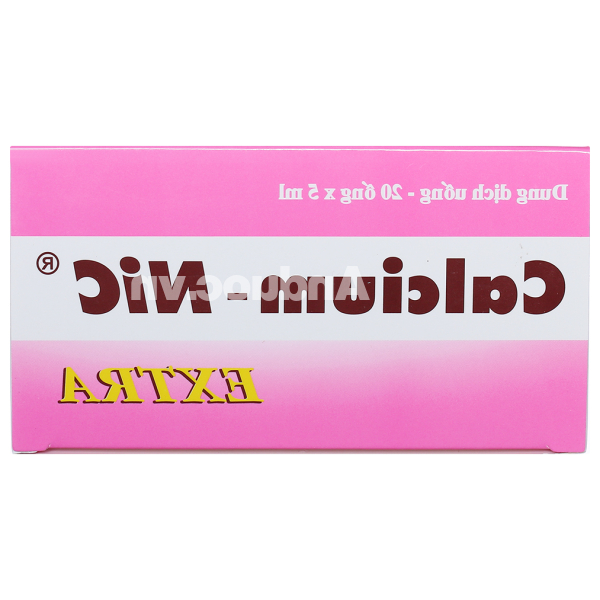 Dung dịch uống Calcium-Nic Extra bổ sung calci và vitamin (20 ống x 5ml)