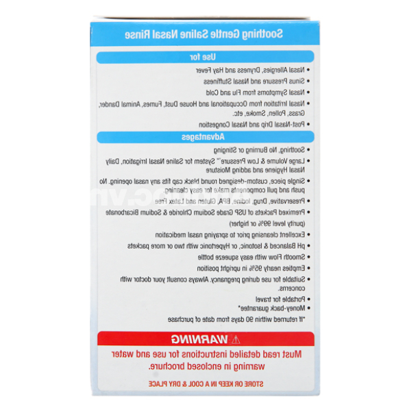 Bộ dụng cụ vệ sinh mũi Neilmed Sinus Rinse cho bé hộp 1 bình + 30 gói