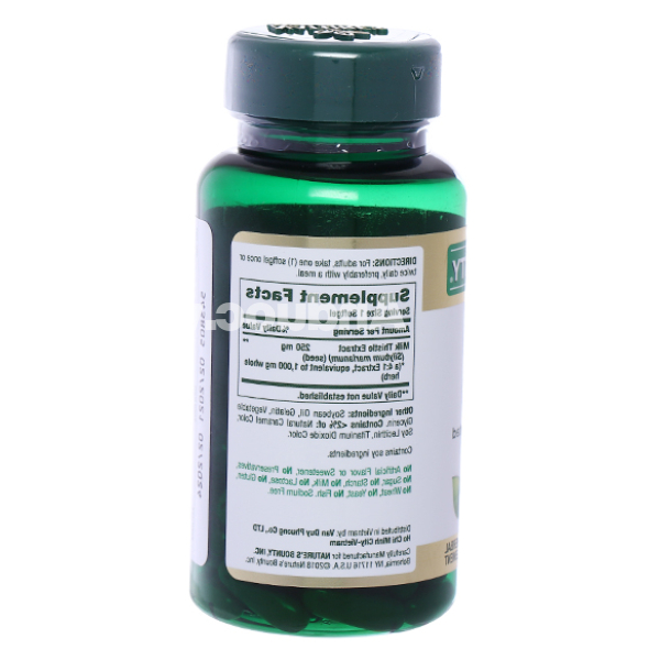 Nature’s Bounty Milk Thistle 1000mg hỗ trợ giải độc gan chai 50 viên