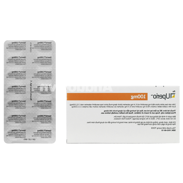 Uperio 100mg trị suy tim (2 vỉ x 14 viên)