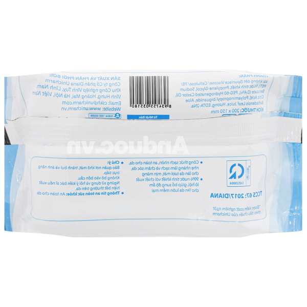 Khăn ướt Fressi Care Face làm sạch nhờn an toàn cho da gói 20 miếng