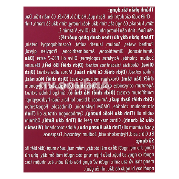 Dầu gội dược liệu Nguyên Xuân phù hợp tóc thường chai 200ml