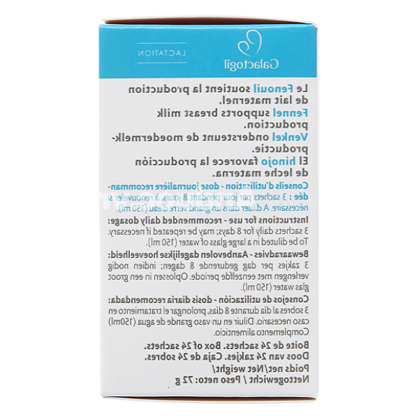 Cốm lợi sữa Galactogil hỗ trợ tăng tiết sữa hộp 24 gói x 3g