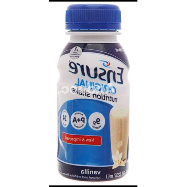 Sữa bột pha sẵn Ensure Original bổ sung dinh dưỡng đầy đủ hương vani chai 237ml