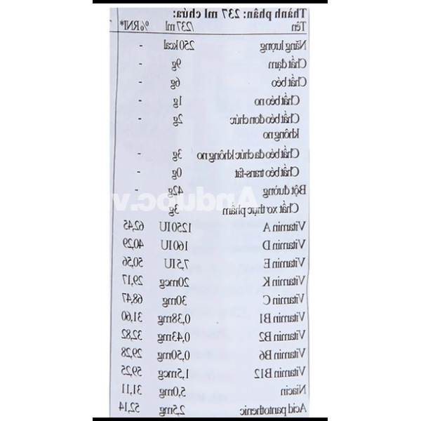 Sữa bột pha sẵn Ensure Original bổ sung dinh dưỡng đầy đủ hương vani chai 237ml