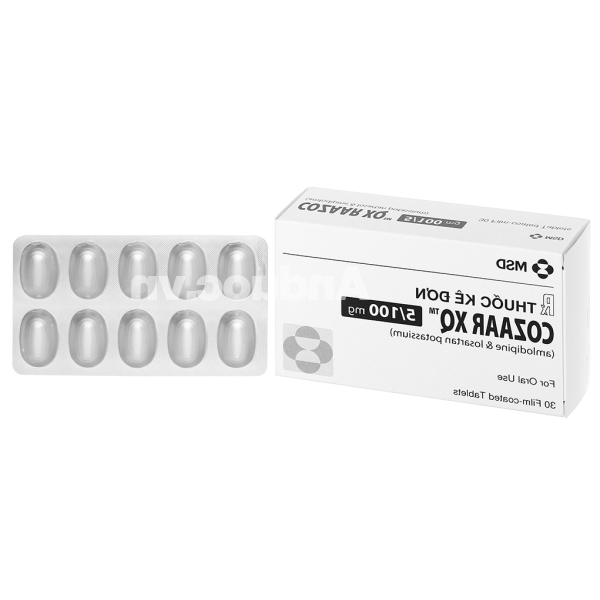 Cozaaz XQ 5/100mg trị tăng huyết áp (3 vỉ x 10 viên)