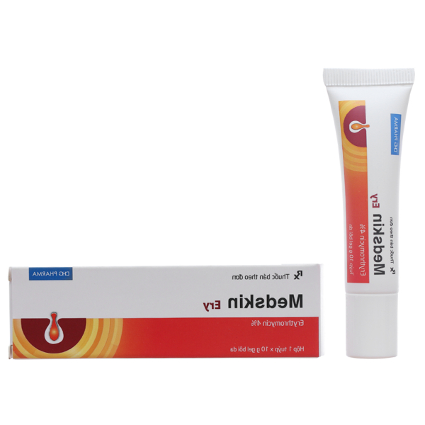 Gel bôi Medskin Ery 4% trị mụn trứng cá tuýp 10g