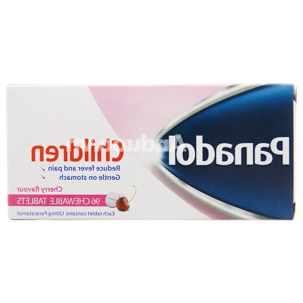 Viên nhai Panadol Trẻ Em 120mg giảm đau, hạ sốt (8 vỉ x 12 viên)