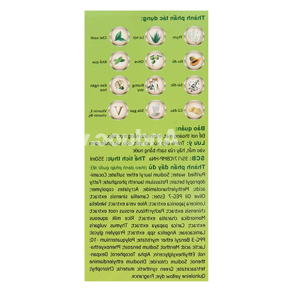 Sữa tắm dược liệu Ngọc Thảo hương thanh mát chai 350ml