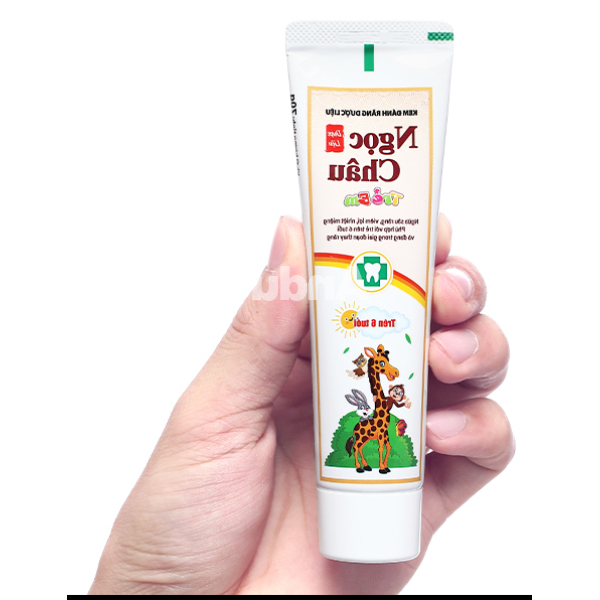 Kem đánh răng dược liệu Ngọc Châu trẻ em ngừa sâu răng tuýp 70g