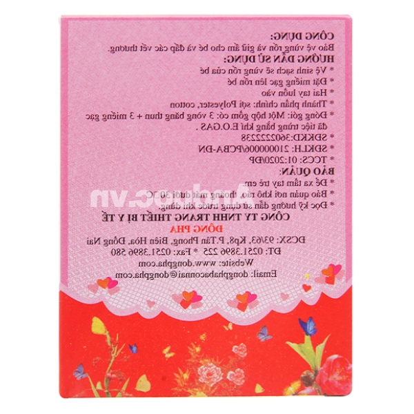 Băng rốn Đông FA 3 con nai cho bé hộp 3 miếng