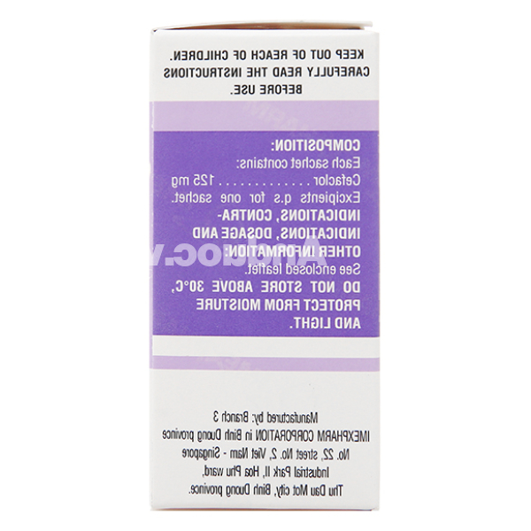 Cốm pha hỗn dịch uống Imeclor 125 trị nhiễm khuẩn (12 gói x 1.5g)