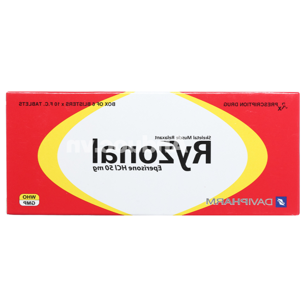Ryzonal 50mg giúp cải thiện chứng tăng trương lực cơ, liệt cứng (6 vỉ x 10 viên)