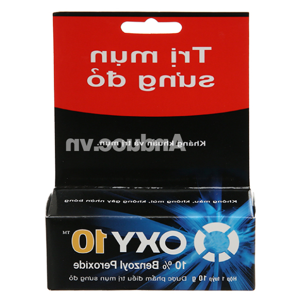 Kem Oxy 10 hỗ trợ điều trị mụn bọc, mụn sưng đỏ tuýp 10g