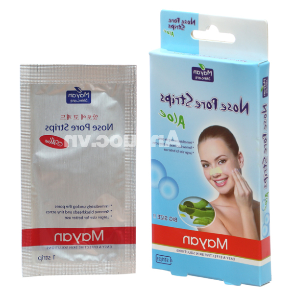 Miếng dán lột mụn cám lô hội Mayan hút bã nhờn gây mụn hộp 4 miếng