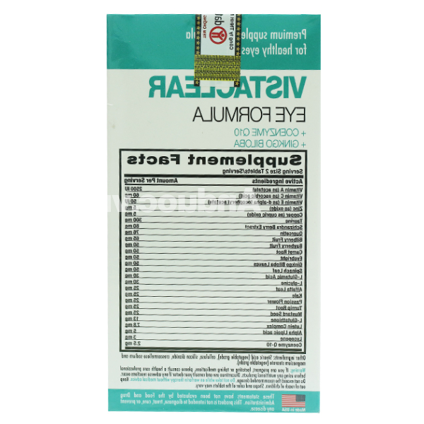 Vistaclear Eye Formula tăng đề kháng, bổ mắt chai 150 viên