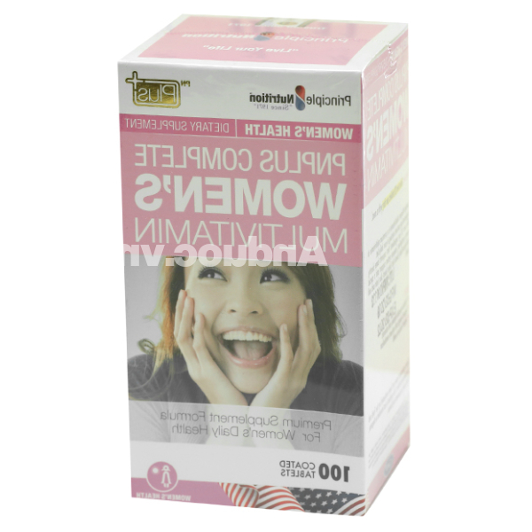 PnPlus Complete WoMen's Multivitamin bổ sung vitamin cho nữ chai 100 viên