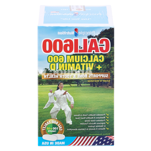 Cali600 bổ sung canxi và vitamin D hộp 110 viên
