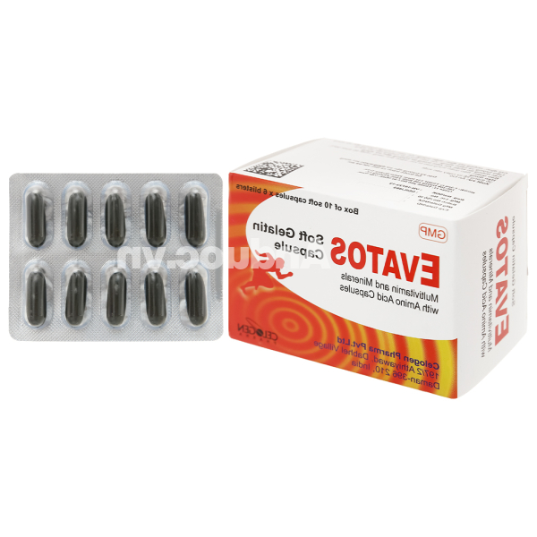 Evatos bổ sung vitamin và khoáng chất (6 vỉ x 10 viên)