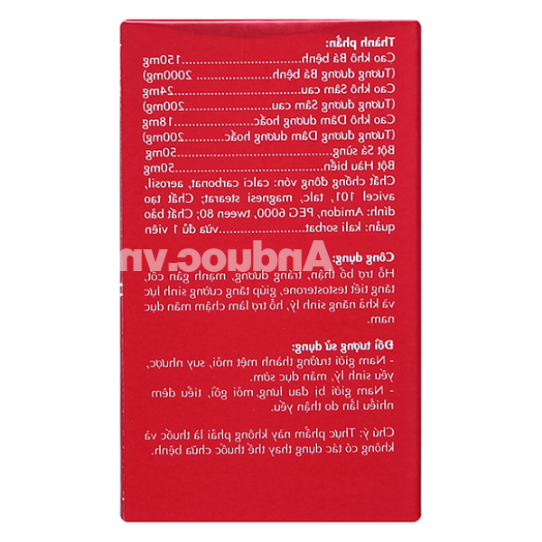 Khang Dược New tăng cường sinh lý nam chai 30 viên