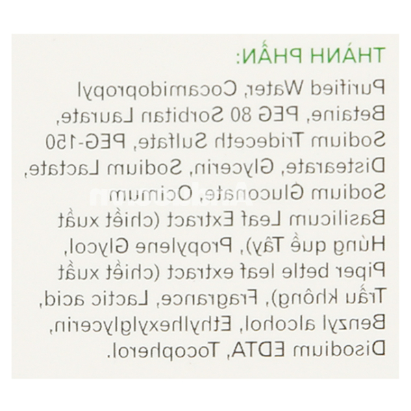 Sữa tắm gội Oriss lá trầu không dịu nhẹ, sạch rôm sảy cho bé chai 150ml