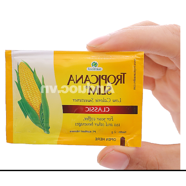 Đường ăn kiêng Tropicana Slim Classic hộp 100g (50 gói x 2g)
