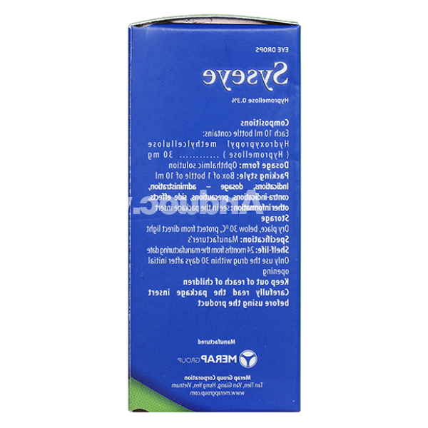 Dung dịch nhỏ mắt Syseye 0.3% giảm kích ứng mắt, khô mắt lọ 10ml