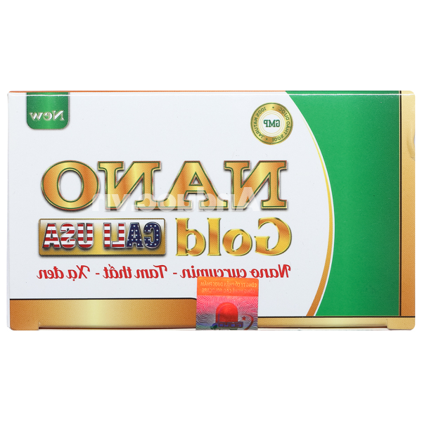 Nano Gold New Cali USA hỗ trợ giảm viêm loét dạ dày hộp 60 viên