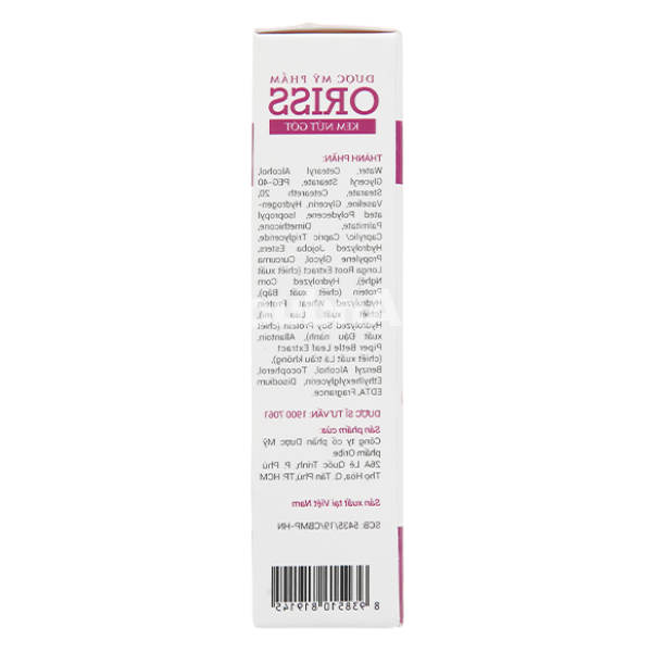 Kem Oriss Soft & Heal giảm nứt nẻ gót chân tuýp 30g