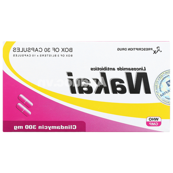 Nakai 300mg trị nhiễm khuẩn (3 vỉ x 10 viên)