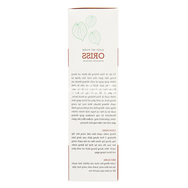 Dung dịch vệ sinh phụ nữ Oriss Feminine Hygiene kháng khuẩn, sạch sâu chai 150ml