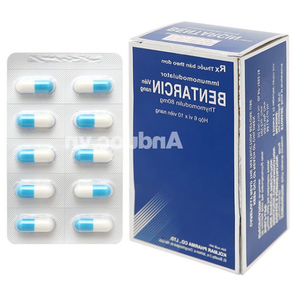 Bentarcin 80mg hỗ trợ tăng cường miễn dịch (6 vỉ x 10 viên)