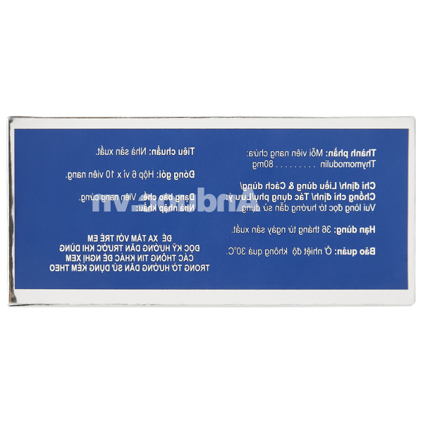 Bentarcin 80mg hỗ trợ tăng cường miễn dịch (6 vỉ x 10 viên)