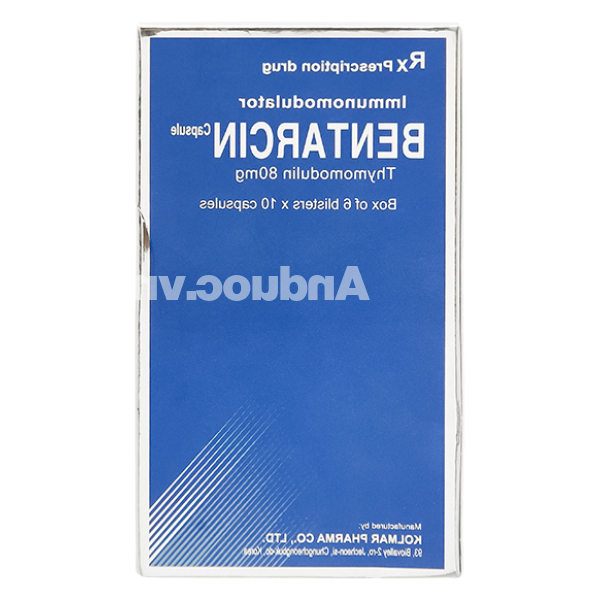 Bentarcin 80mg hỗ trợ tăng cường miễn dịch (6 vỉ x 10 viên)