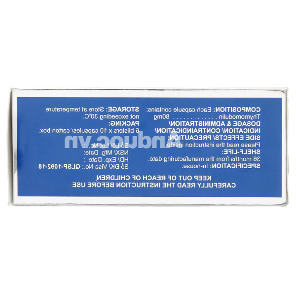 Bentarcin 80mg hỗ trợ tăng cường miễn dịch (6 vỉ x 10 viên)