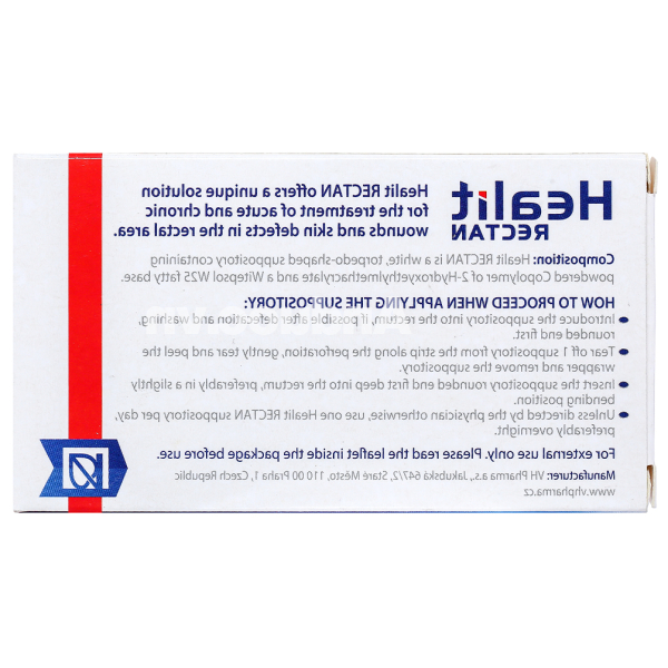 Viên đặt hậu môn Healit Rectan hỗ trợ giảm trĩ hộp 10 viên