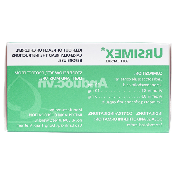 Ursimex hỗ trợ cải thiện chức năng gan (6 vỉ x 10 viên)