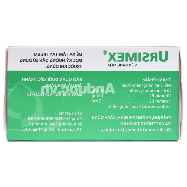 Ursimex hỗ trợ cải thiện chức năng gan (6 vỉ x 10 viên)