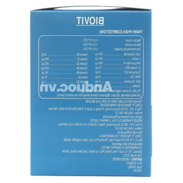 Cốm Biovit giúp ăn ngon, tăng cường sức khỏe hộp 30 gói x 3g