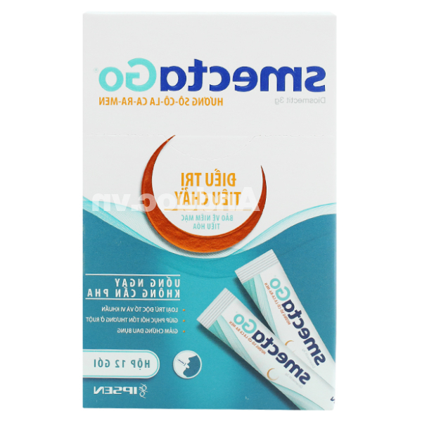 Bột pha hỗn dịch SmectaGo 3g trị tiêu chảy (12 gói x 10g)