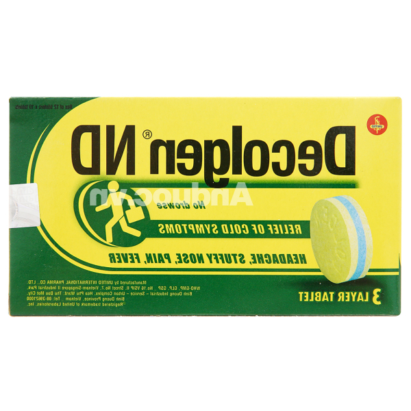 Decolgen ND trị các triệu chứng cảm (12 vỉ x 10 viên)