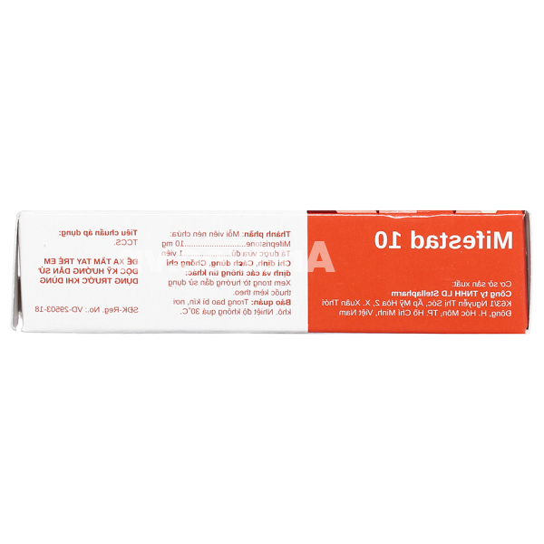 Mifestad 10 thuốc tránh thai khẩn cấp trong vòng 120 giờ (1 vỉ x 1 viên)