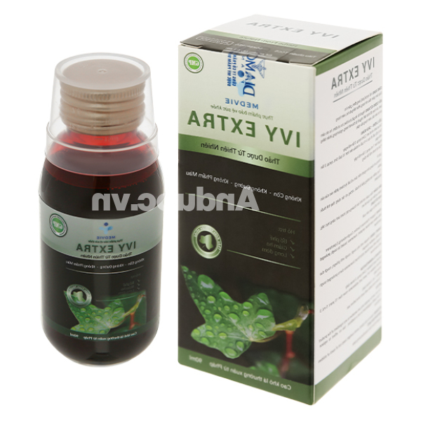 Siro Ivy Extra hỗ trợ giảm ho, bổ phổi chai 90ml
