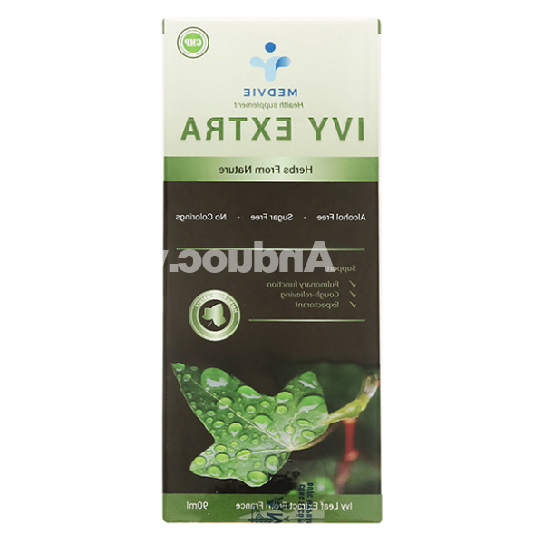Siro Ivy Extra hỗ trợ giảm ho, bổ phổi chai 90ml